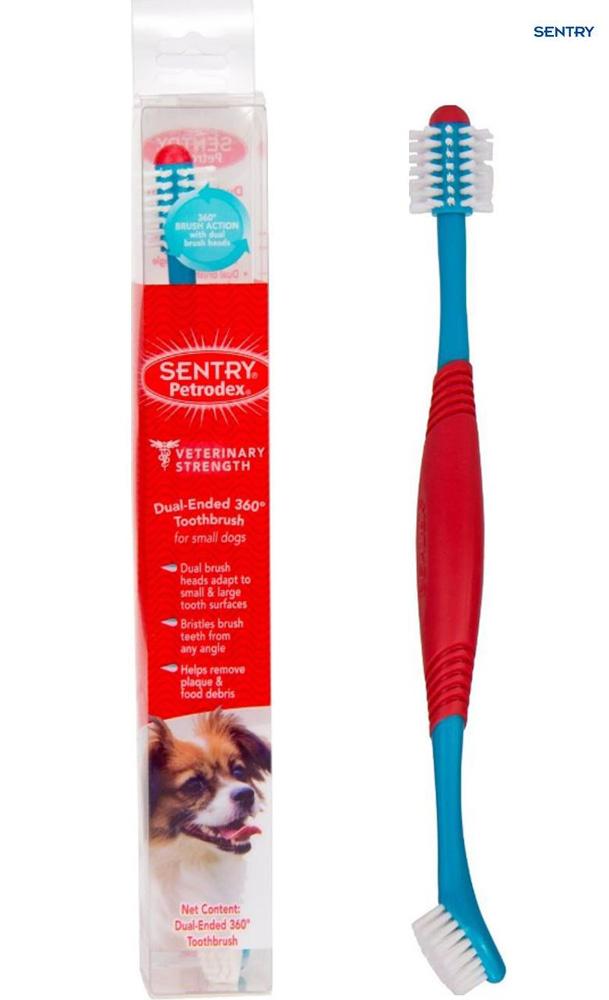 Sentry Petrodex Dual-Ended 360 Small зубна щітка для собак (51075)